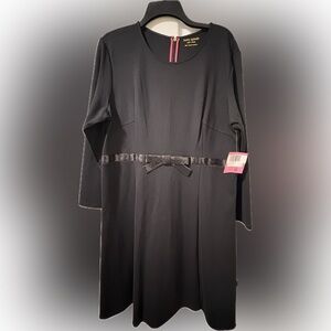NWT Kate Spade bow-waist ponte dress XXL black ♠️